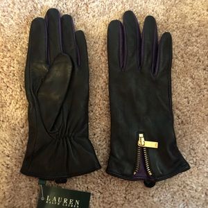 NWT Ralph Lauren Leather Gloves